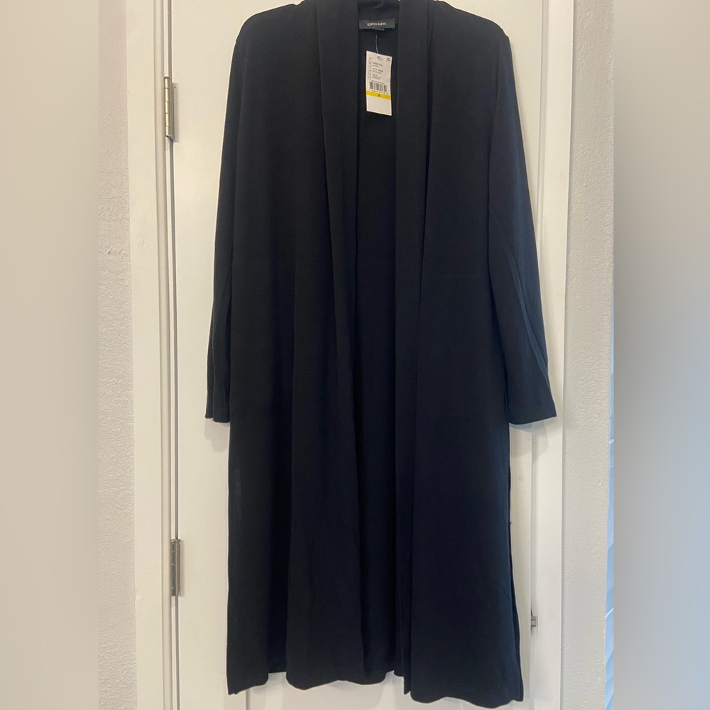 Long Black Cardigan (Duster), Karen Kane, size M. New with tags. - Picture 9 of 10